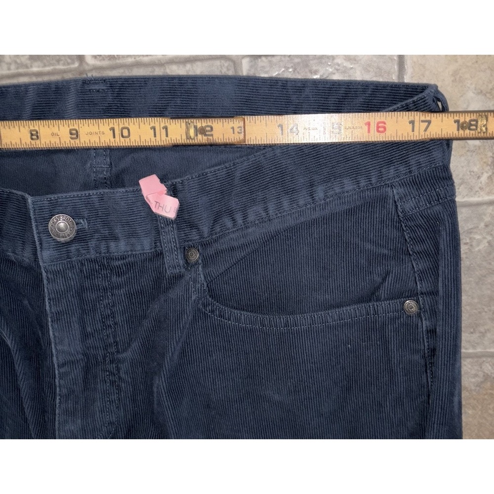 Brooks Brothers Pants Mens 38x30 Navy Blue Slim Corduroy Stretch‎ Casual - Picture 3 of 8